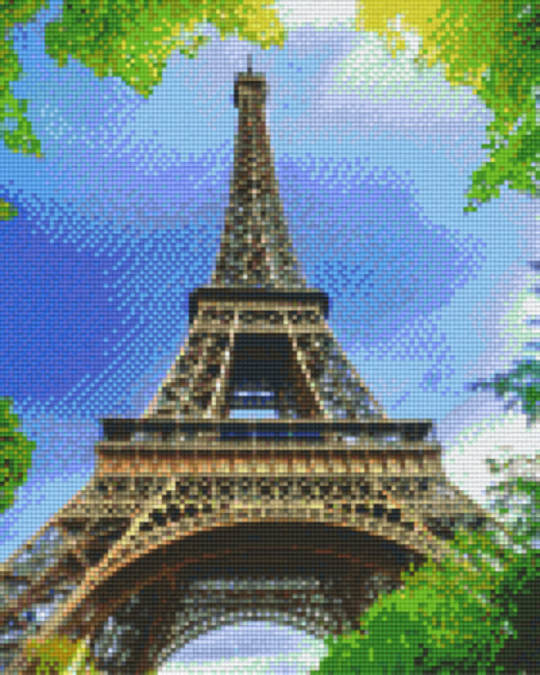 Eiffel Tower Nine [9] Baseplates PixelHobby Mini- mosaic Art Kit
